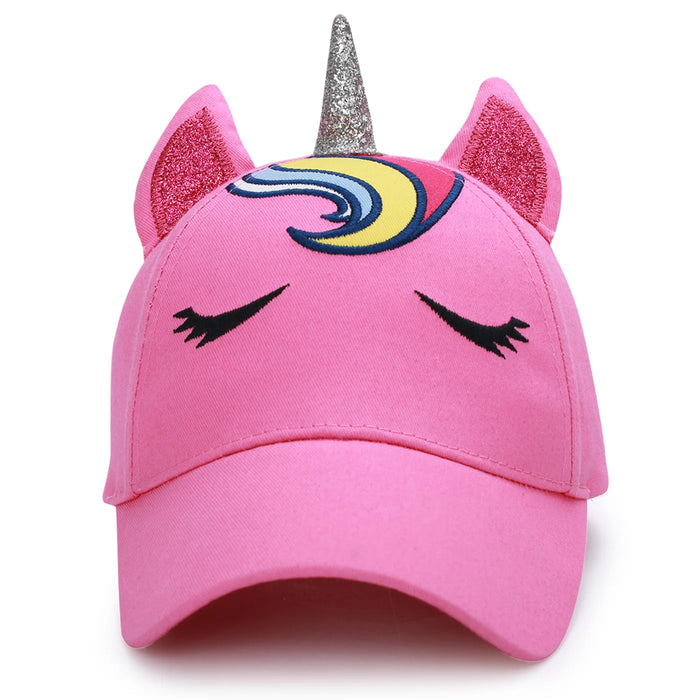 Kids UPF50+ 3D Cap - Unicorn