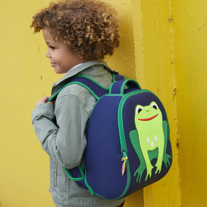 Machine Washable Preschool Backpack-Froggie