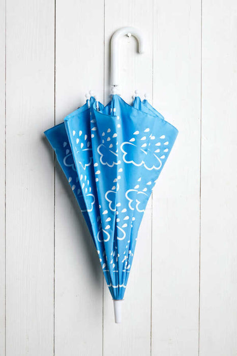 Little Kids Colour-Revealing Umbrella in Baby Blue