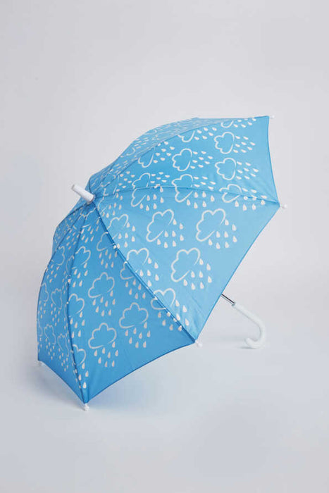 Little Kids Colour-Revealing Umbrella in Baby Blue