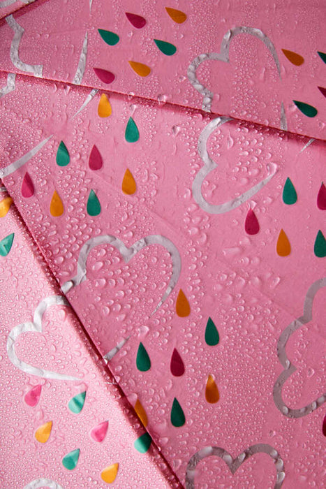 Little Kids Colour-Revealing Umbrella in Baby Pink