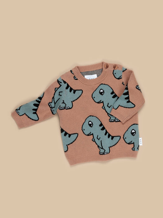 B-BALL DINO KNIT JUMPER