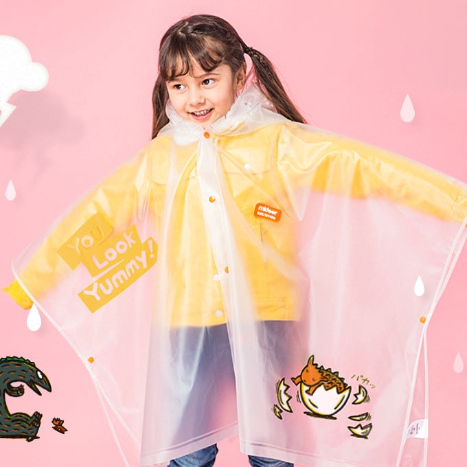 Kids Raincoat with Inflatable Brim – You Look Yummy – Ages 4-8