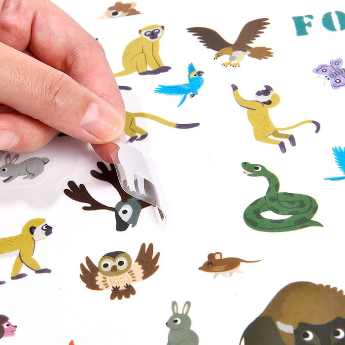 Reusable Sticker Pad -Natural Animal