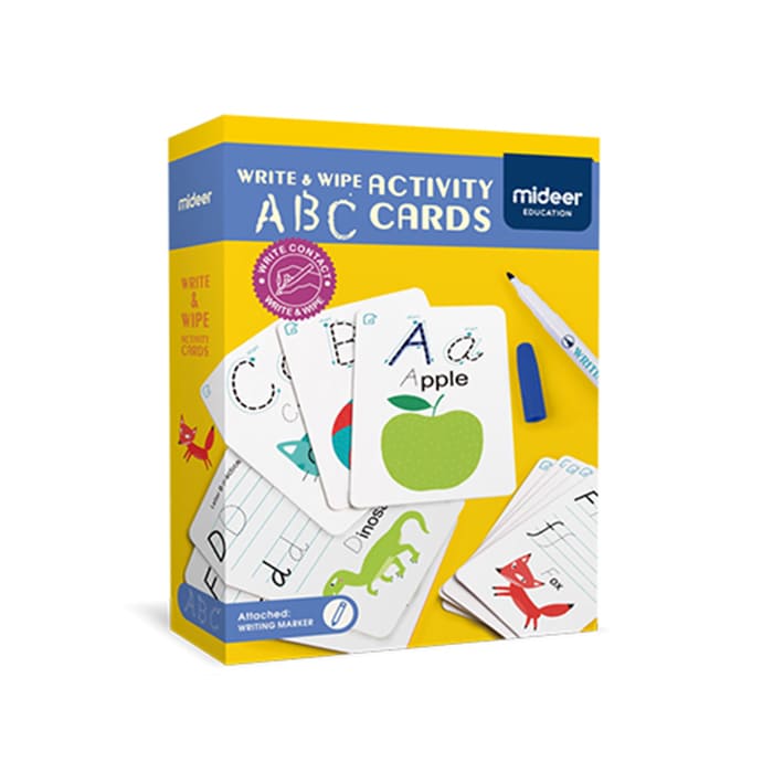 Kids Learning Toys – Write and Wipe Activity Cards-ABC Cards