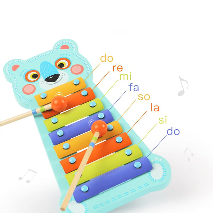 7 Colour Scale Metal Xylophone