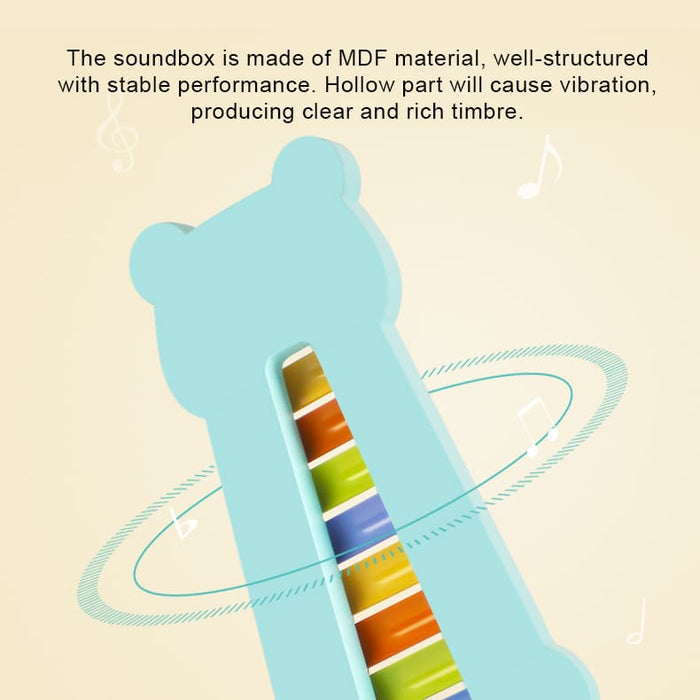 7 Colour Scale Metal Xylophone