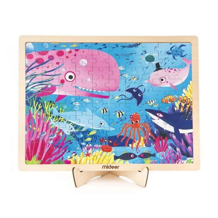 Standing Wooden Puzzle With Frame – Ages 3+ Ocean