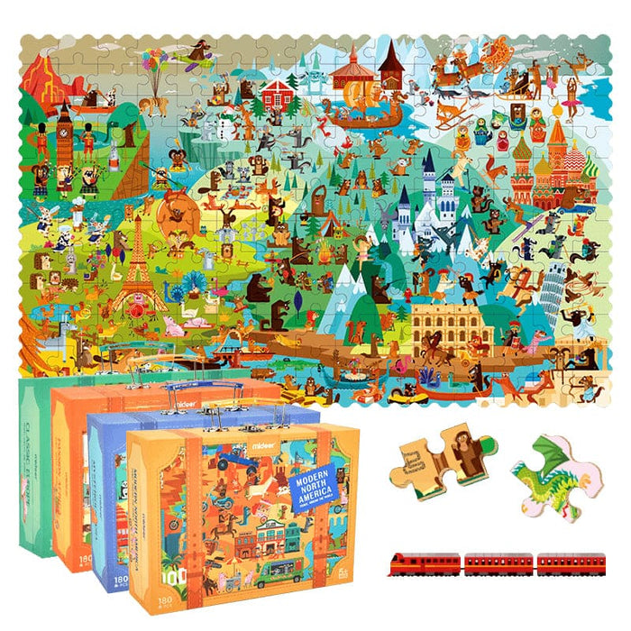 Travel Around the World Jigsaw Puzzle-North America