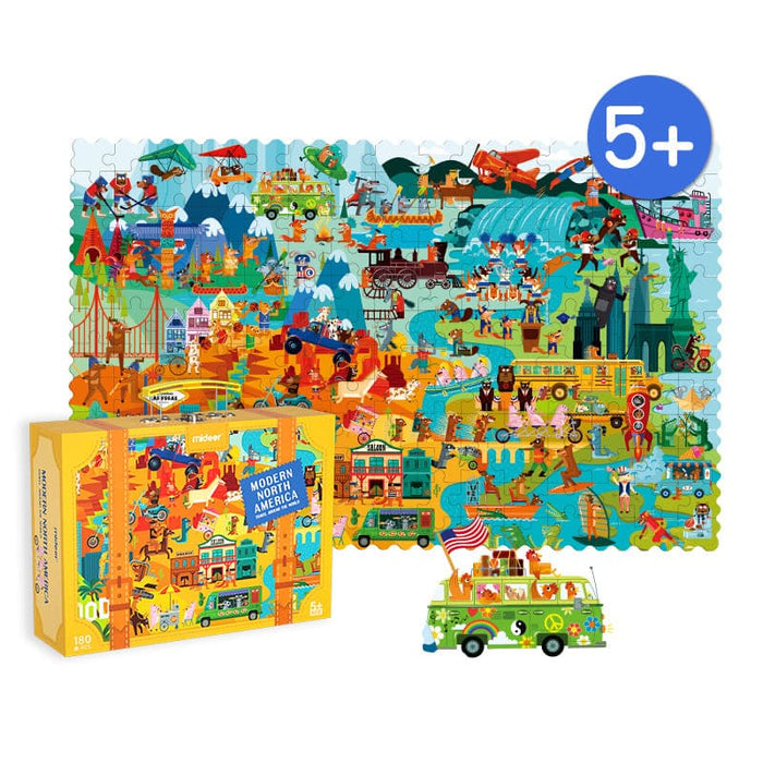 Travel Around the World Jigsaw Puzzle-North America