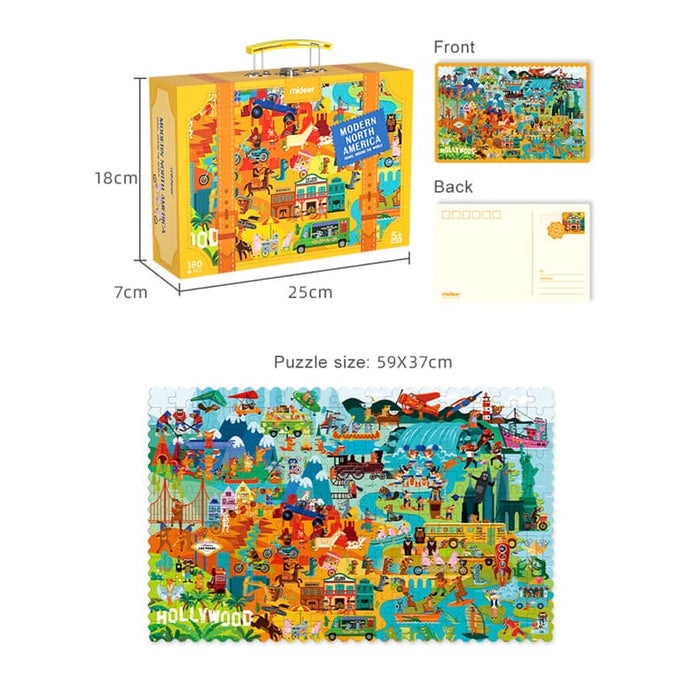 Travel Around the World Jigsaw Puzzle-North America