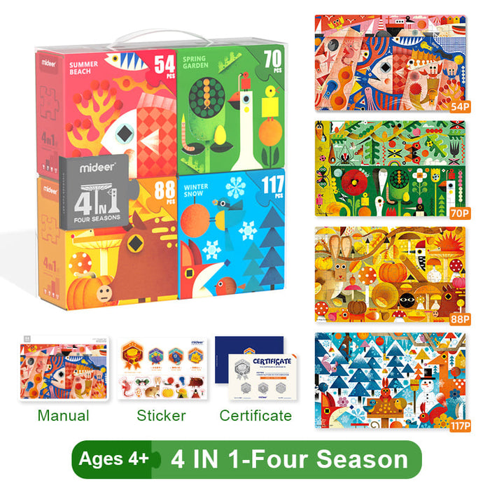 4 In 1 Puzzle Gift Set-Seasons