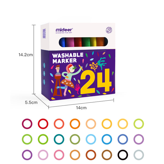 Washable Triangular Markers – 12/24/36/48