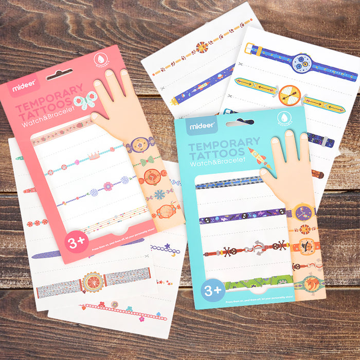 Watch & Bracelet Temporary Tattoos – Ages 3+