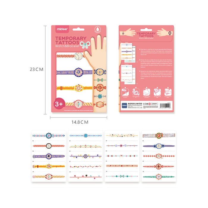 Watch & Bracelet Temporary Tattoos – Ages 3+