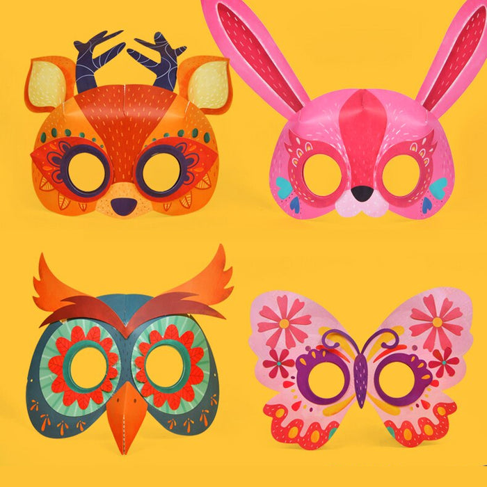 3D Origami Animal Paper Masks – Ages 5+