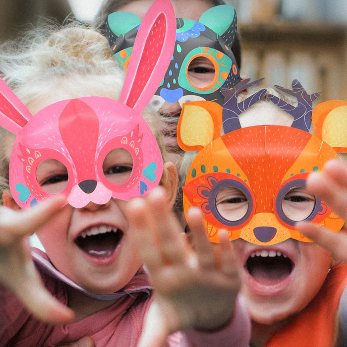 3D Origami Animal Paper Masks – Ages 5+