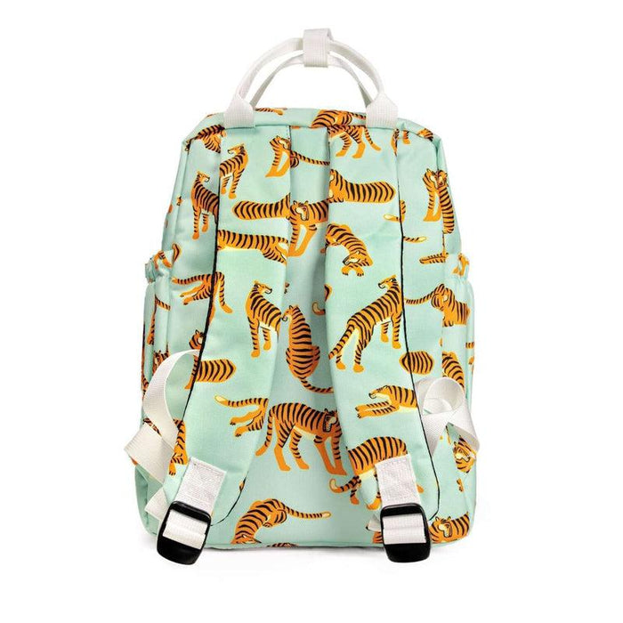 MEDIUM Backpack ✦ DON'T CHANGE YOUR STRIPES  turquoise / orange