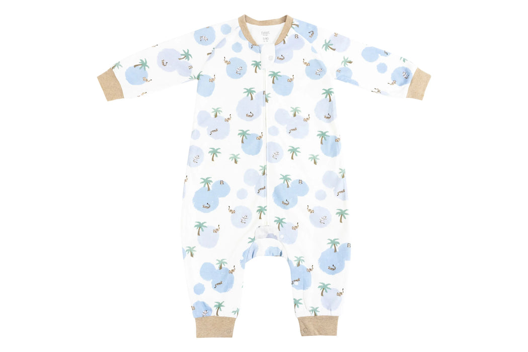 Organic Cotton Long Sleeve Sleep Suit 1.0 TOG - Thirsty Tigers