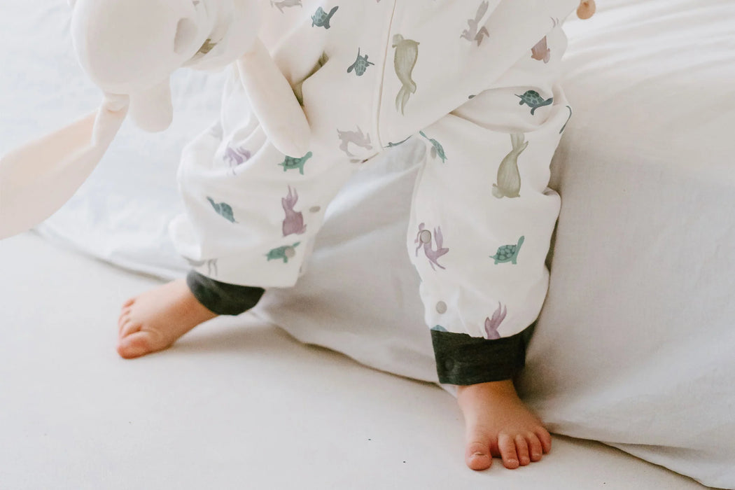 Avocado Bamboo Long Sleeve Footed Sleep Bag 1.0 TOG - The Tortoise & The Hare