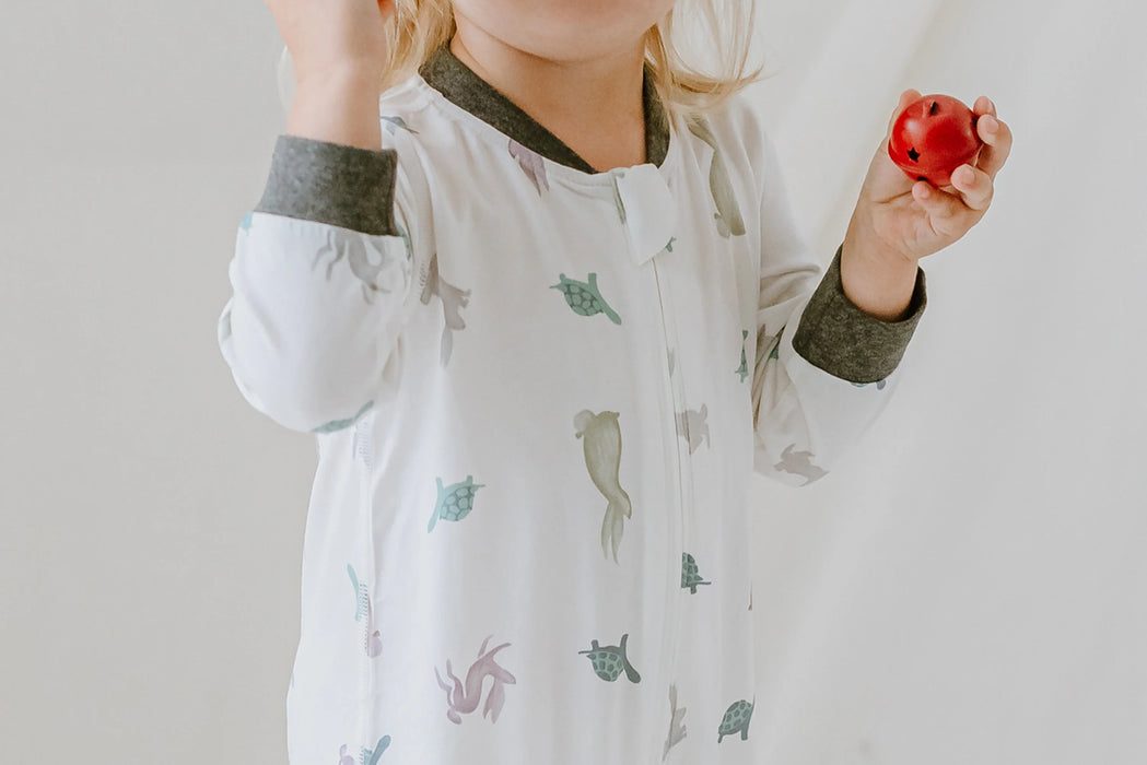 Bamboo Long Sleeve Romper - The Tortoise & The Hare