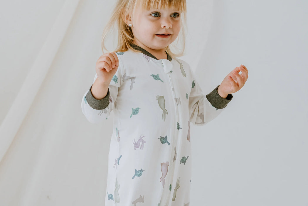 Bamboo Long Sleeve Romper - The Tortoise & The Hare