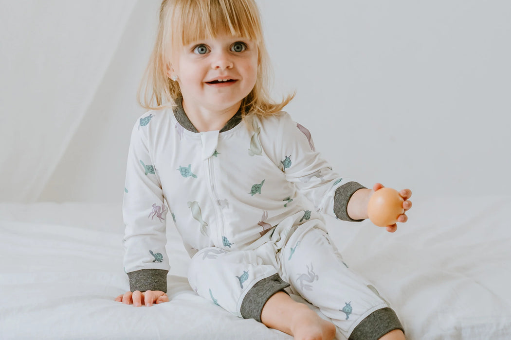 Bamboo Long Sleeve Romper - The Tortoise & The Hare