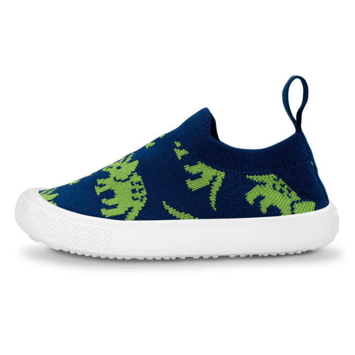 Graphic Knit Shoes-Triceratops