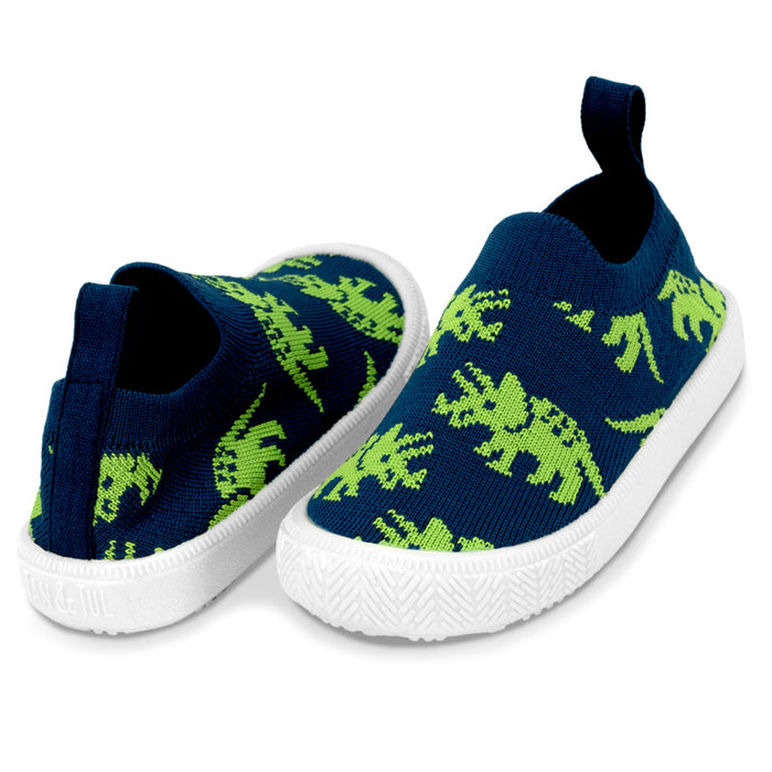 Graphic Knit Shoes-Triceratops