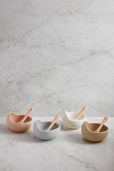 Silicone Bowl Set - Blushing Pink