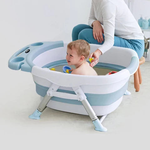 Foldable Baby/Toddler 4-IN-1 Bathtube Blue