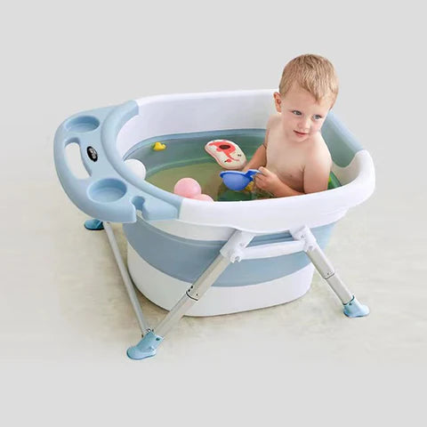 Foldable Baby/Toddler 4-IN-1 Bathtube Blue