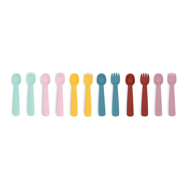 Feedie Fork and Spoon Set- Yellow