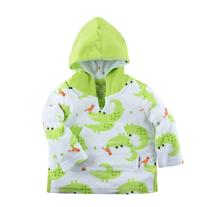 UPF50+ Baby Terry Swim Coverup - Alligator 12-24mths