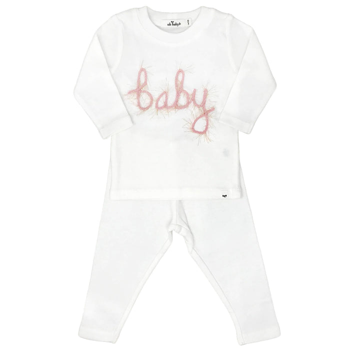 Baby Pink  2-Piece Set With Leggings