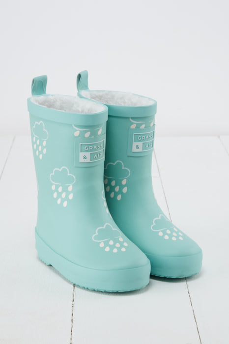 Pistachio Colour-Changing Kids Winter Wellies