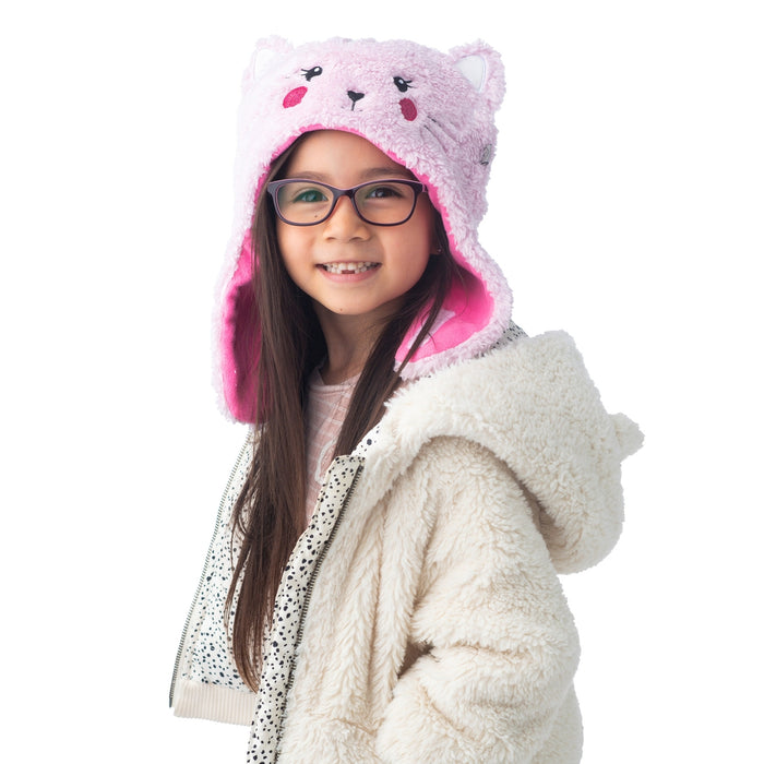 Reversible Sherpa Hat - Cat/Super Hero