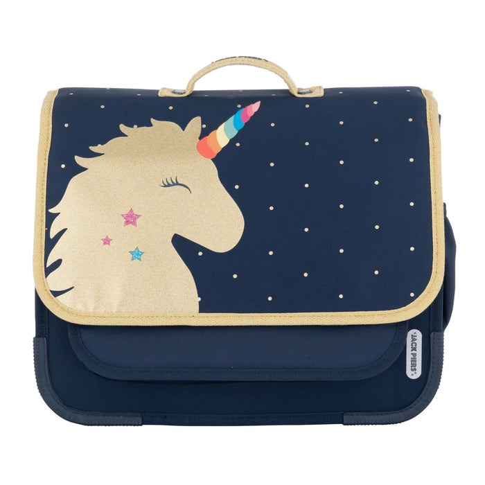 Schoolbag Paris Large Unicorn Polkadots