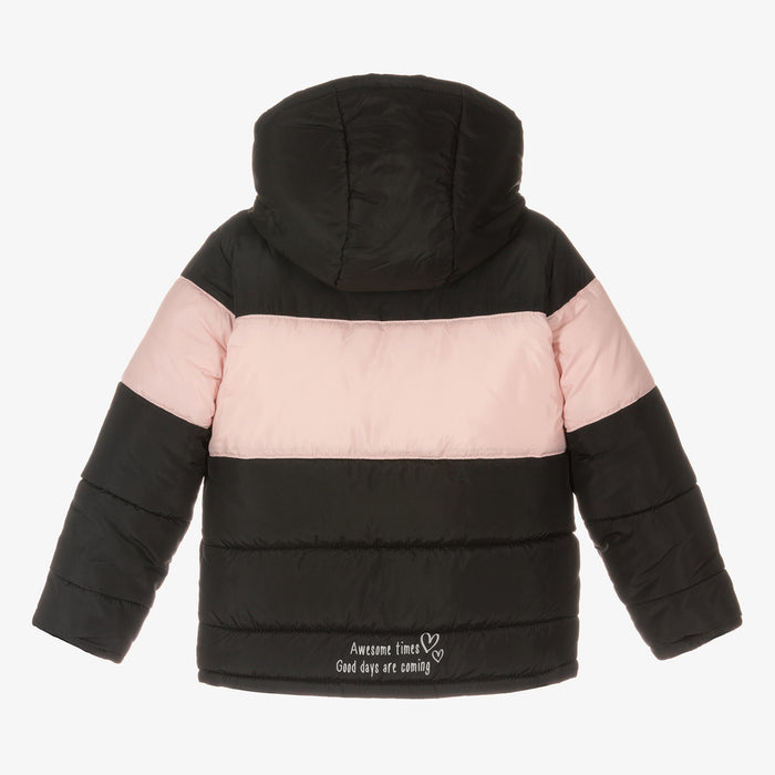 Girls Black Puffer Jacket