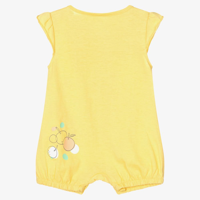 Girls Yellow Cotton Shortie