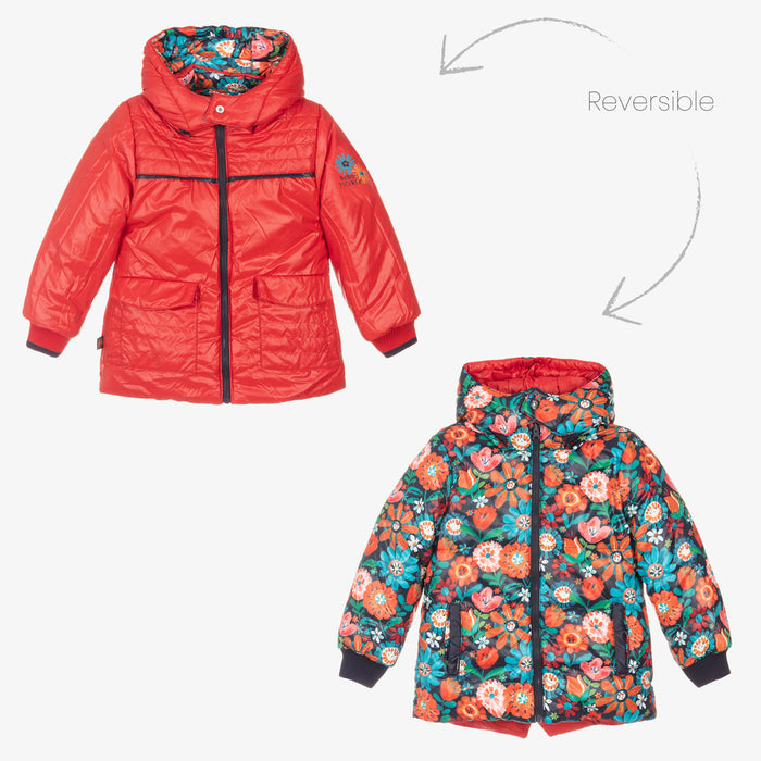 Red & Blue Reversible Coat