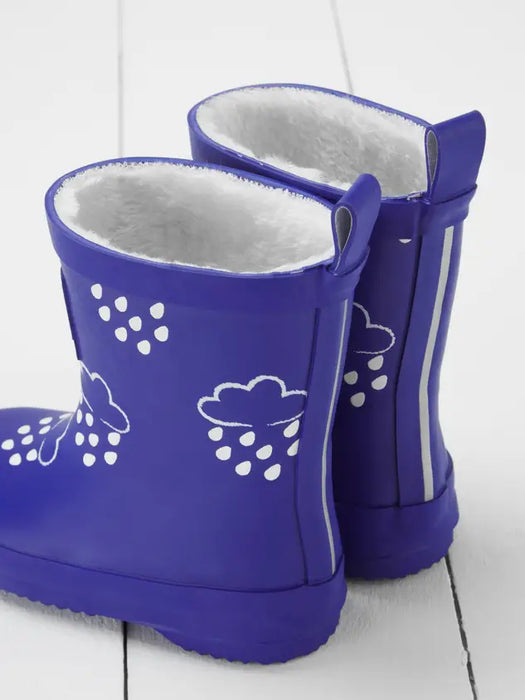 Inky Blue Colour-Changing Kids Wellies