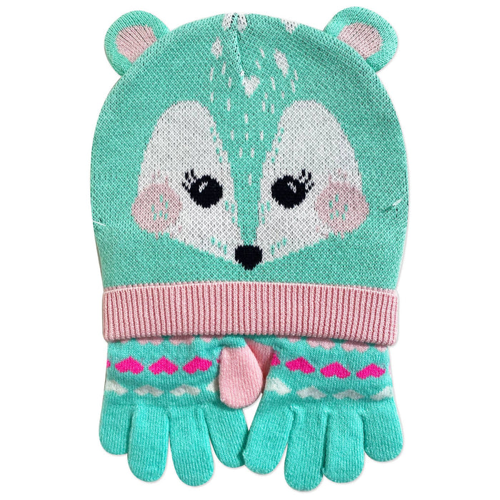 Toddler/Kids Winter Hat/Gloves Set - Fawn 1-3Y