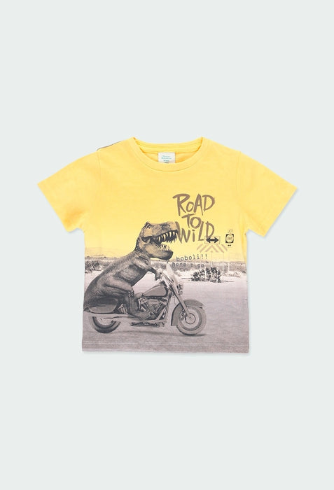 T-shirt tinted knitted baby boy