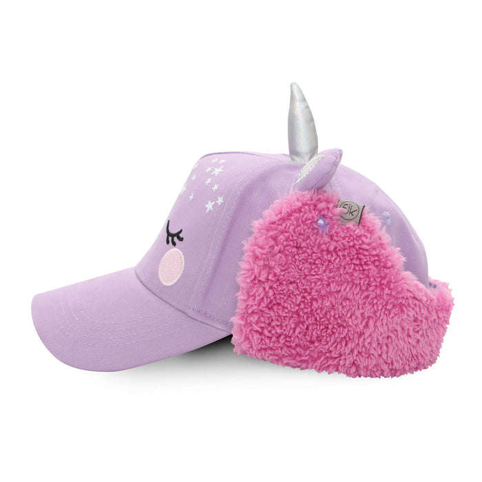 3D Caps with Earflaps - Unicorn