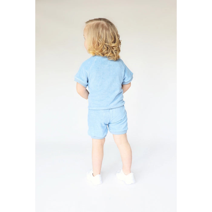 Sky Blue Towelling Cotton Summer Tracksuit Unisex