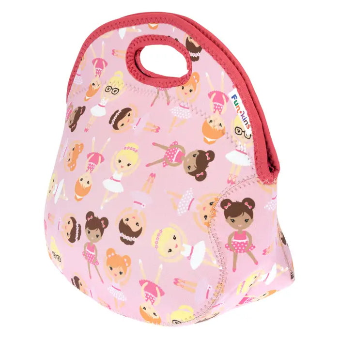 Large Machine Washable Lunch Bag for Kids - Ballerinas