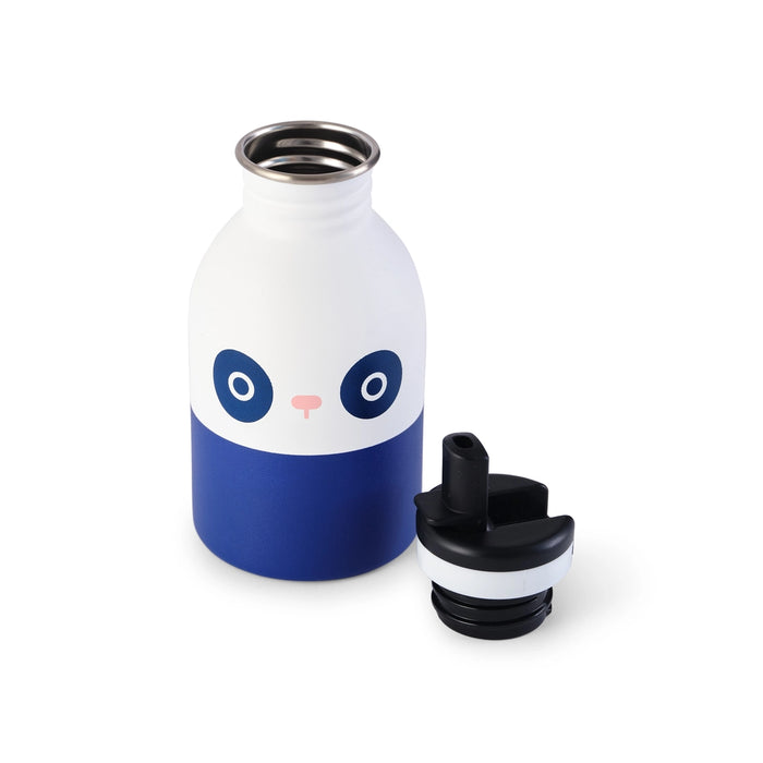 Stainless Steel Bottle - Ricebamboo - Blue and Icy white