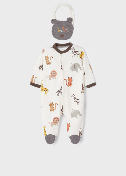 ECOFRIENDS set of 2 sleepsuits with bib newborn