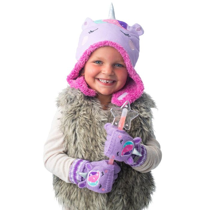 Reversible Sherpa Hat - Unicorn/Narwhal